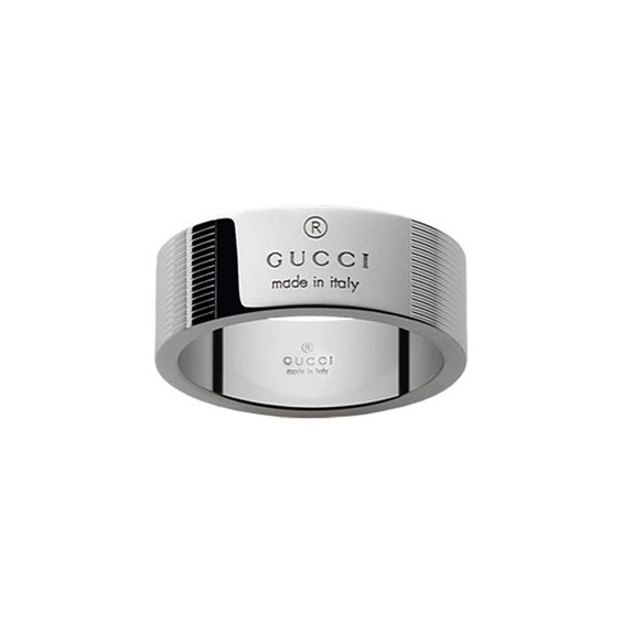 Anillo gucci plata sale